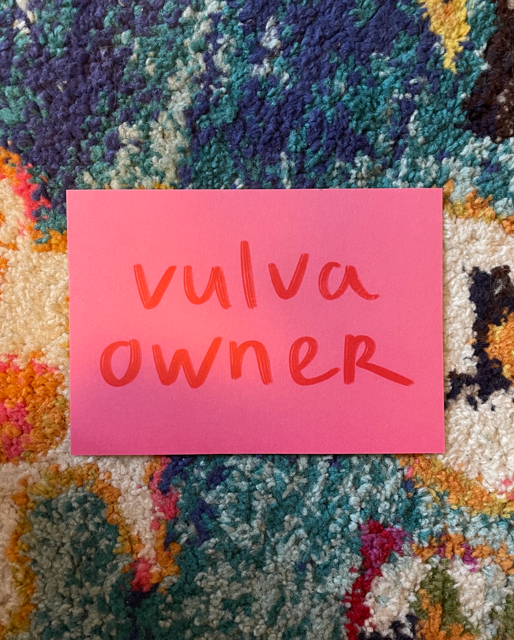 Vulva owner print (210x148mm)